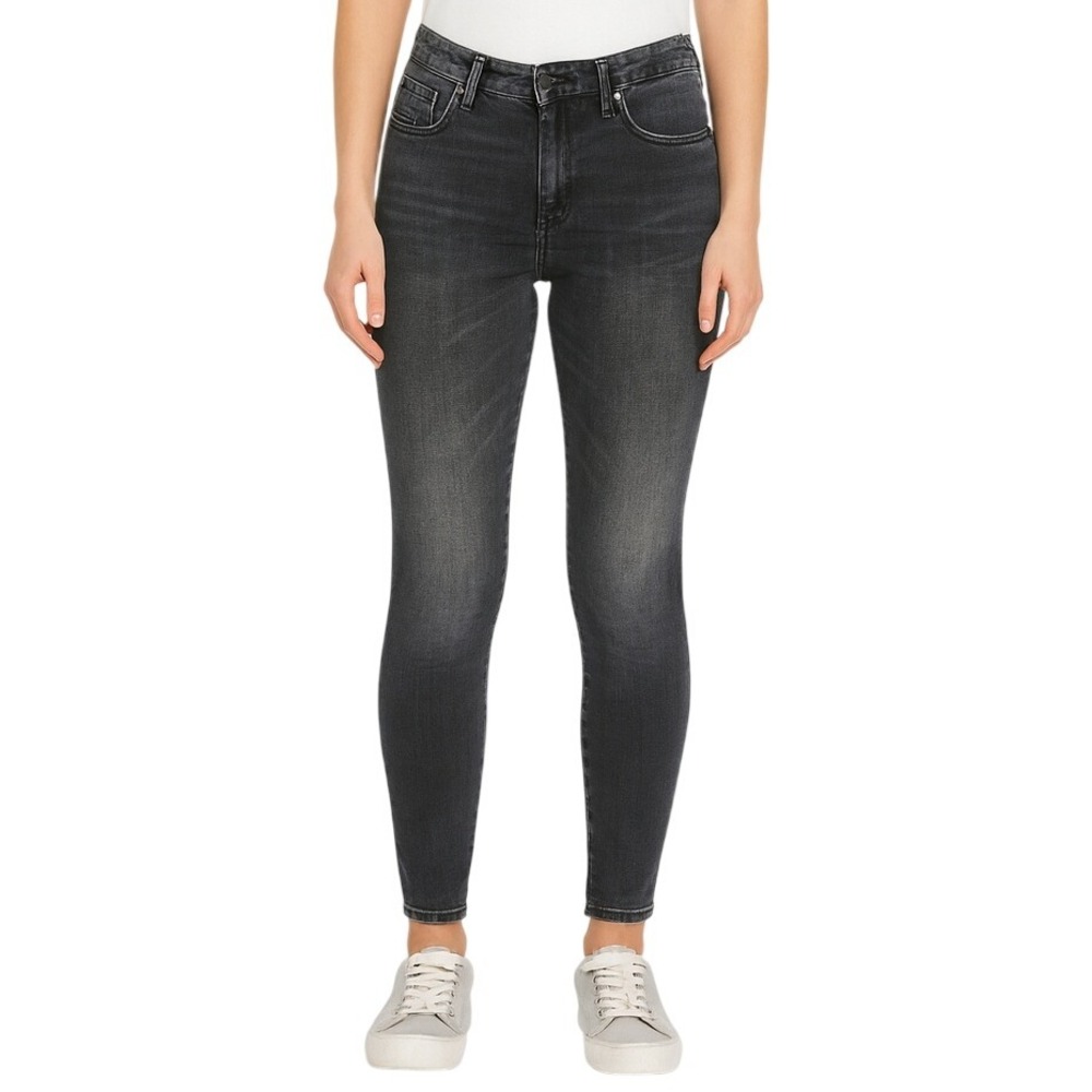 ZARA Denim Dept 21975 Limited Edition Black Wash Skinny Jeans Size 6/28 Slim Fit